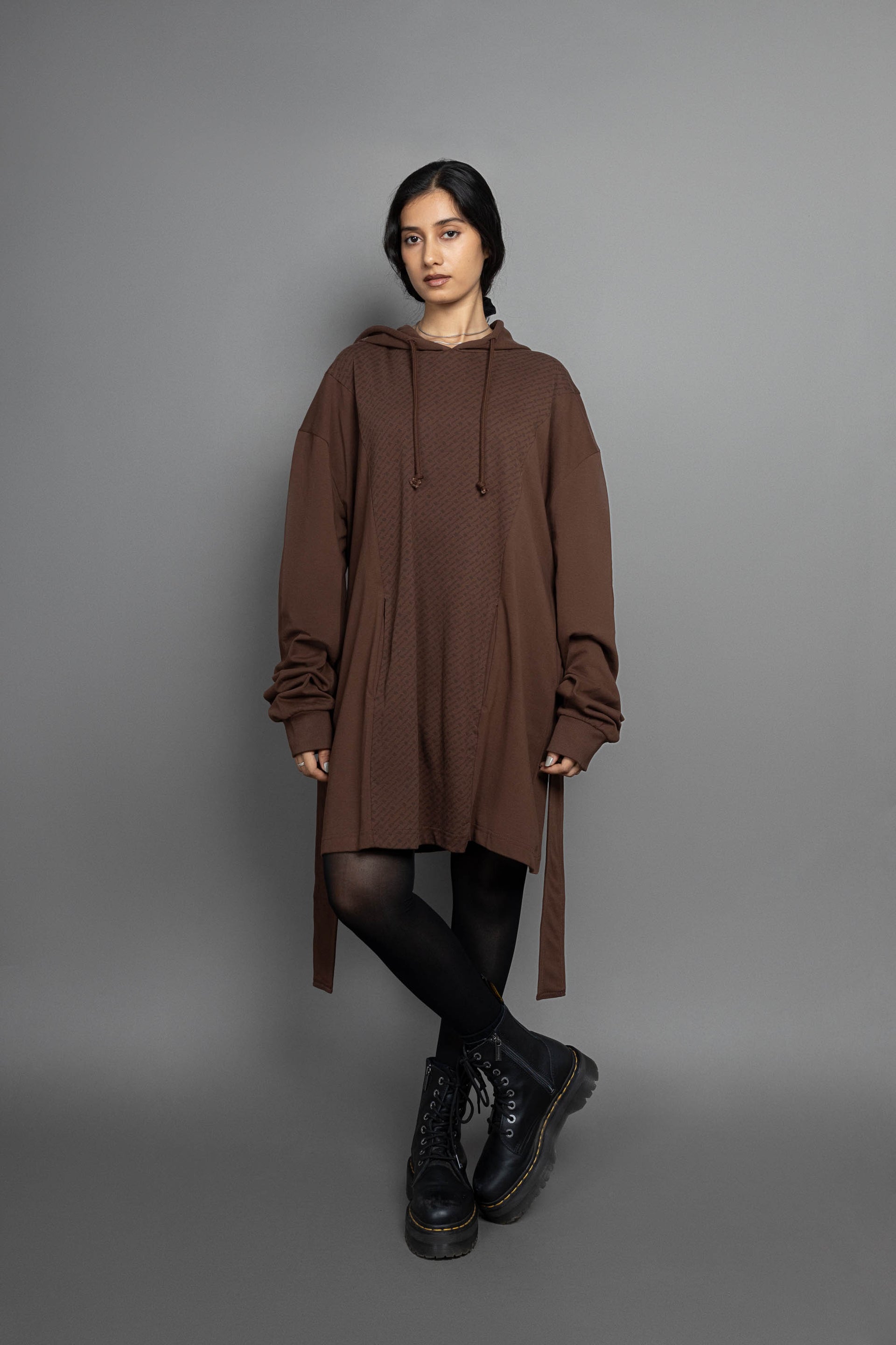 All Over Organic Hoodie Dress
