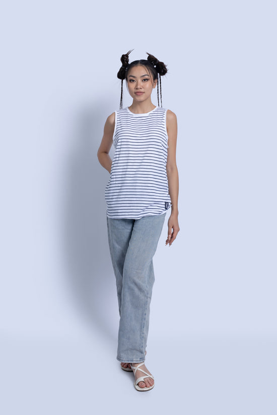 Ella Organic Striped Cotton Tank