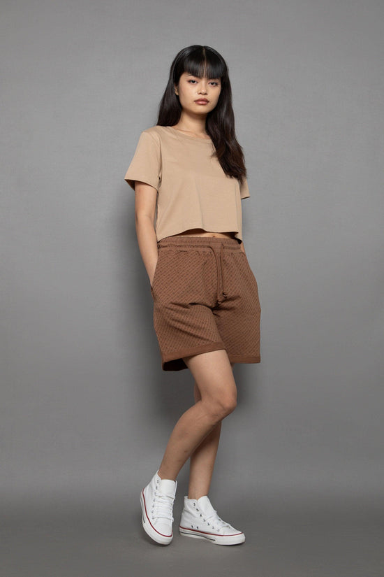 Supima Cotton Short Sleeve Cropped Tee