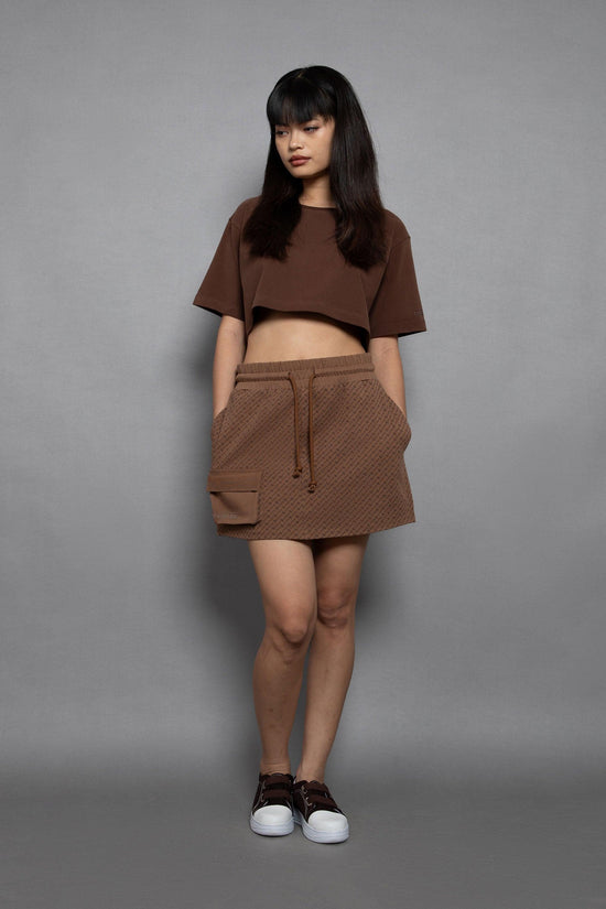 All Over Heavy Jersey Short Skirt